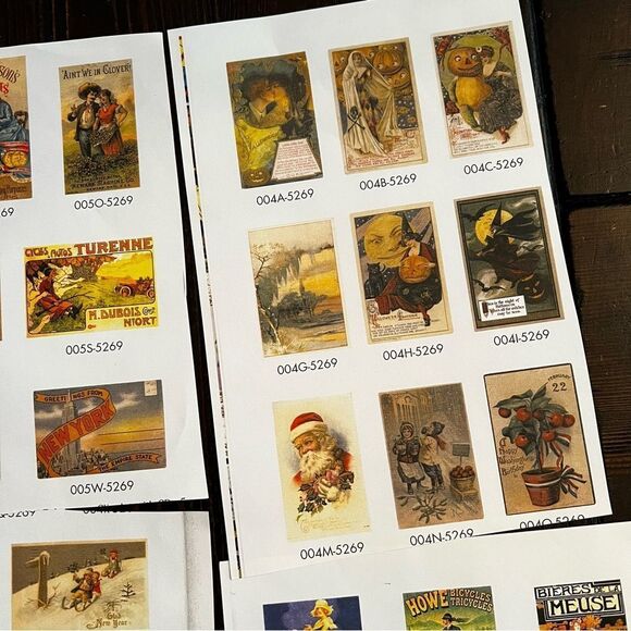 Miniature Victorian Pictures (Set of 47) - Picture 2 of 6